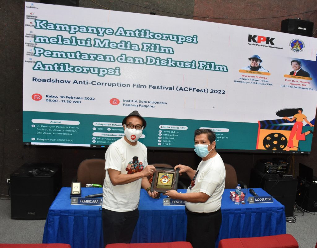 CEGAH KORUPSI LEWAT FILM, REKTOR ISI DUKUNG UPAYA KPK