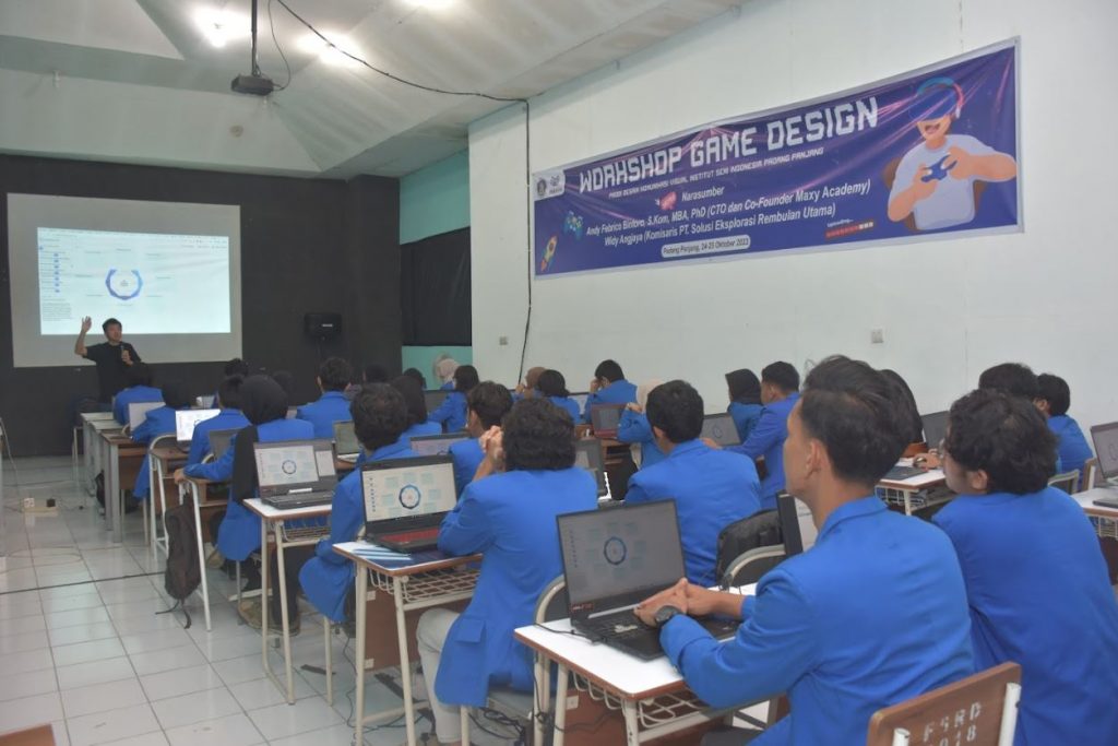 KOLABORASI PRODI DKV DENGAN MAXY ACADEMY DALAM MENYELENGGARAKAN WORKSHOP GAME DESAIN