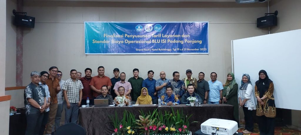 Finalisasi Penyusunan Tarif Layanan dan Standar Biaya Operasional BLU Institut Seni Indonesia Padangpanjang